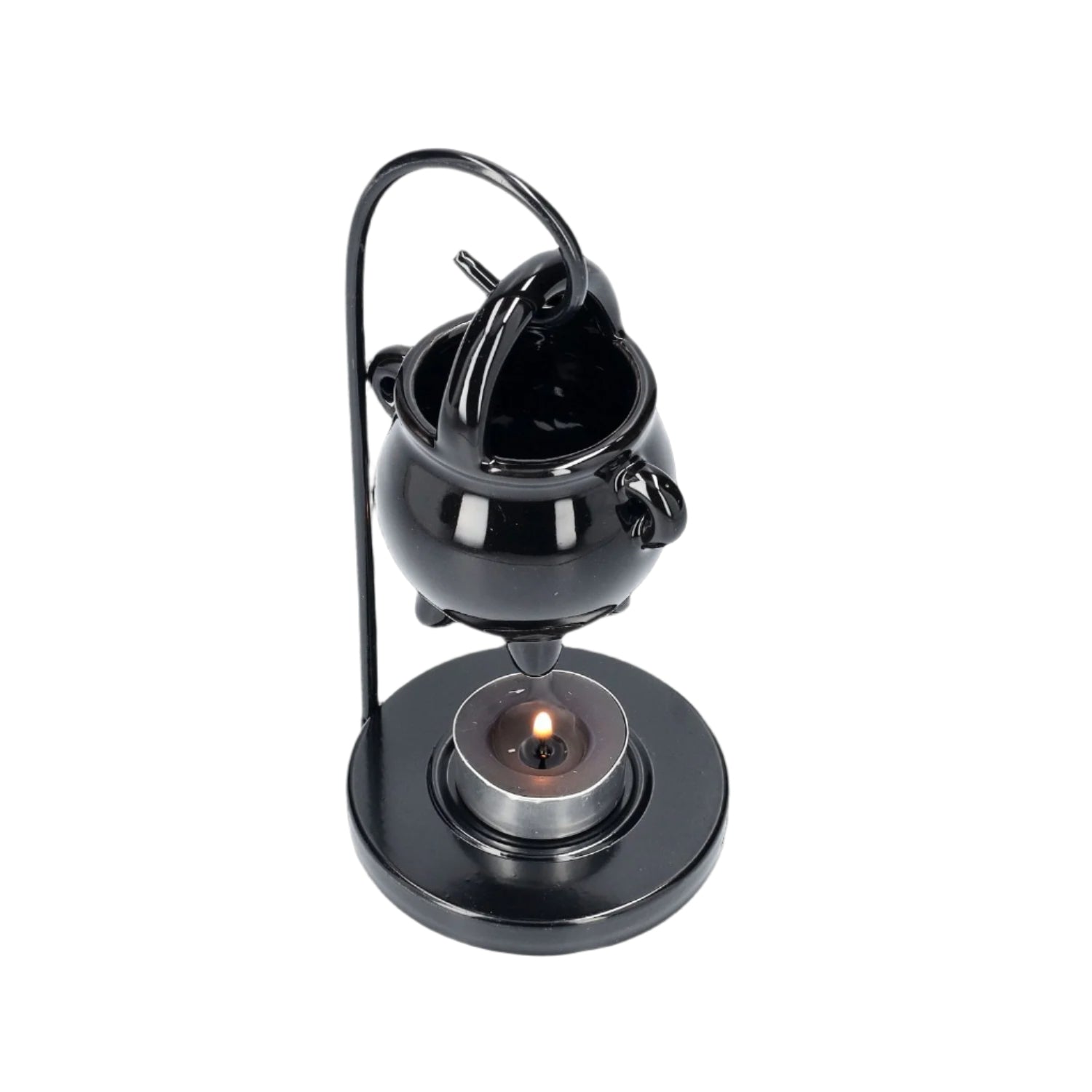 Hanging Cauldron Oil Burner - Black