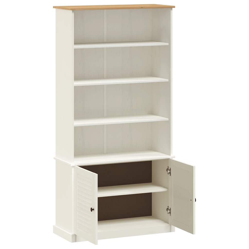 Bookcase VIGO White 85x35x170 cm Solid Wood Pine