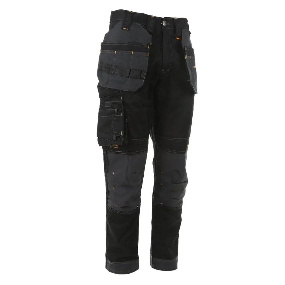 DEWALT Harrison Pro Stretchhose – Holstertaschen, Knieschützer, Schmale Passform, Neu