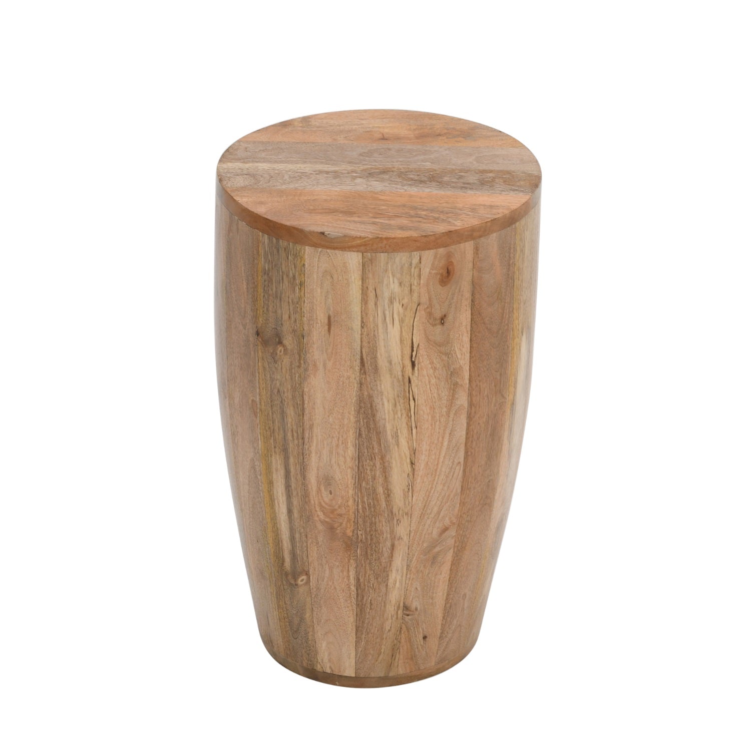 Merlin Mango Wooden Drum Side Table
