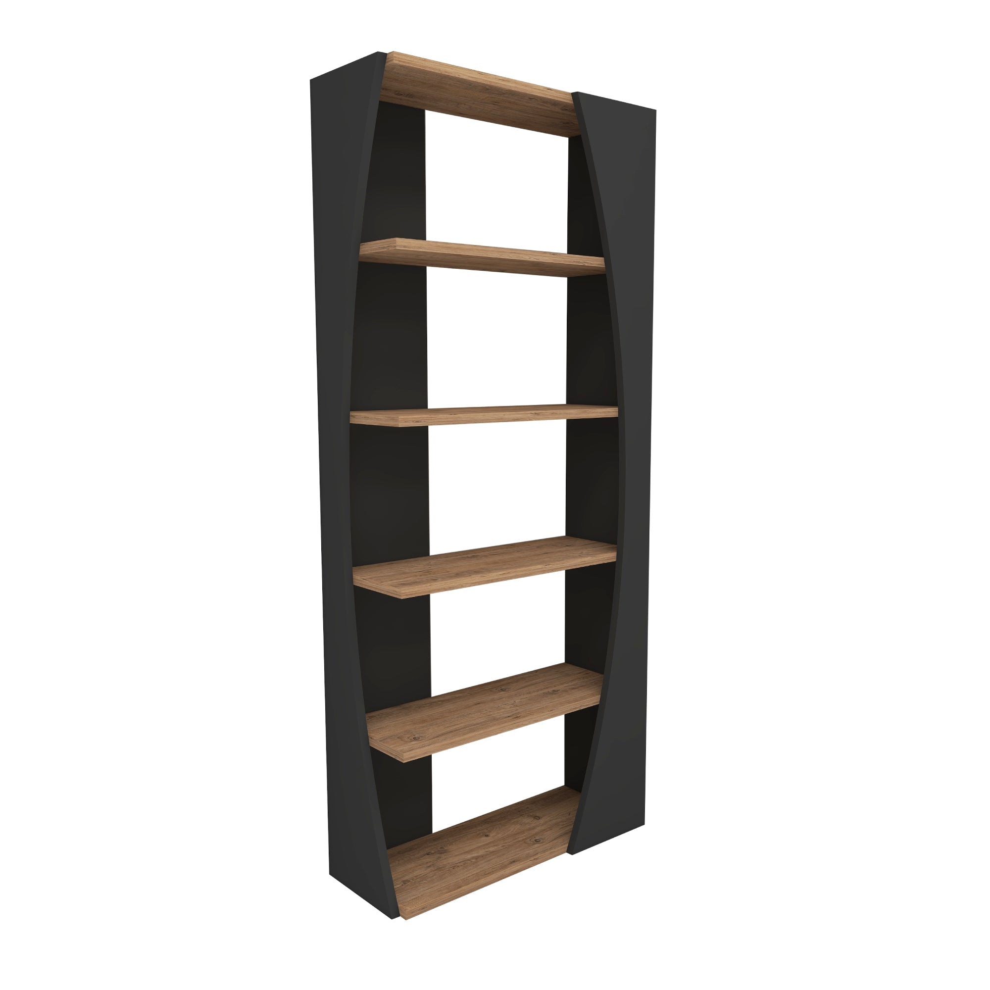 Bookcase Bookshelf Shelving Unit with 5 Tier Open Shelves Nestor
