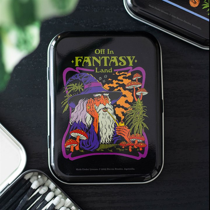 Fantasy Land Stash Tin by Steven Rhodes