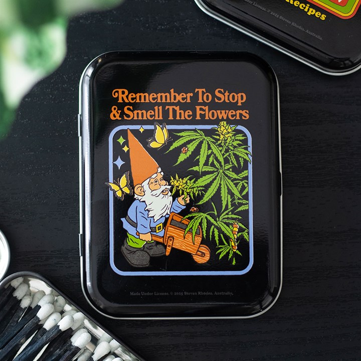 Smell the Flowers Stash Tin by Steven Rhodes