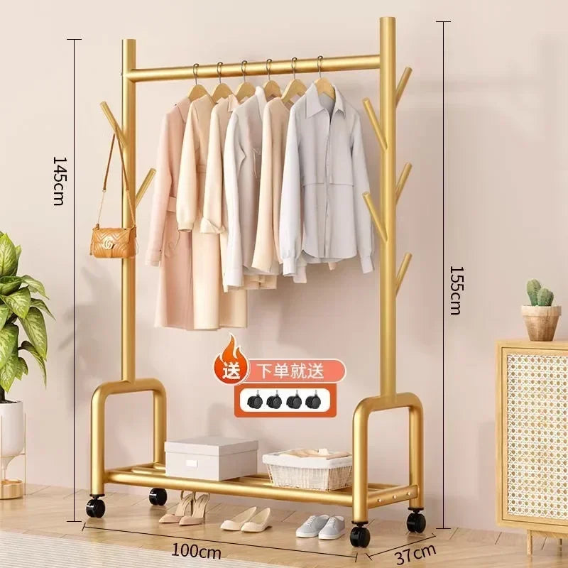 Modern Metal Standing Hanger Clothes Salon Display Rack Living Room Nordic Clothing Organizer Sofy Do Salonu Furniture