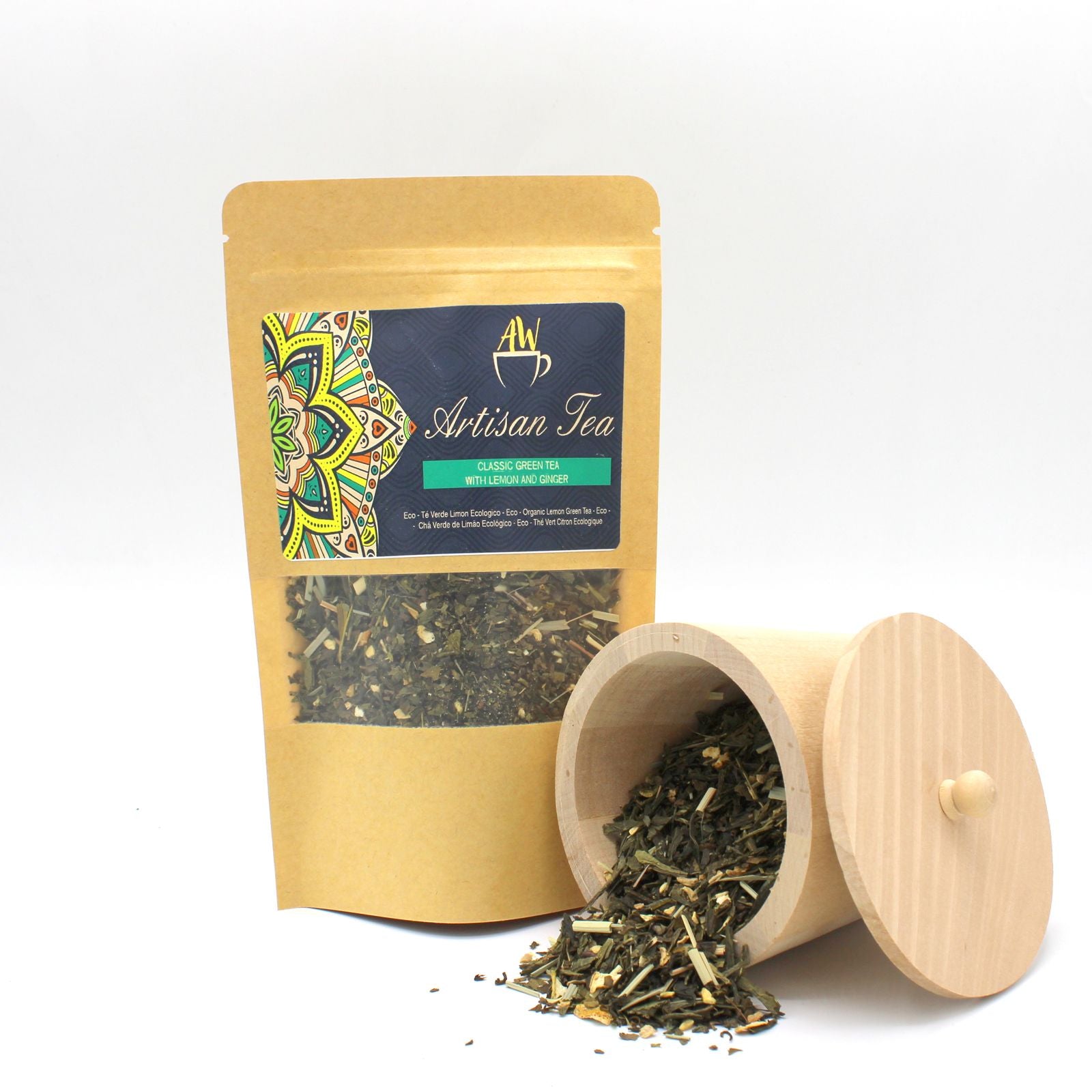 50g Eco Classic Green Tea with Lemon and Ginger