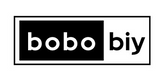 Black and white logo of 'bobobiy' on a white background