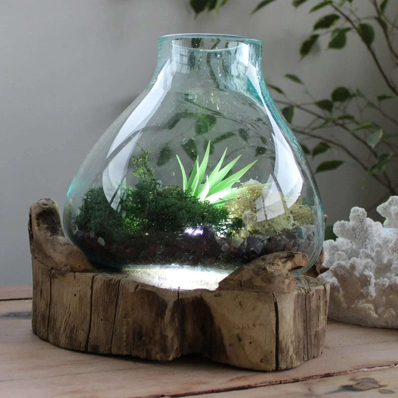Molten Glass on Wood - Bobobiy