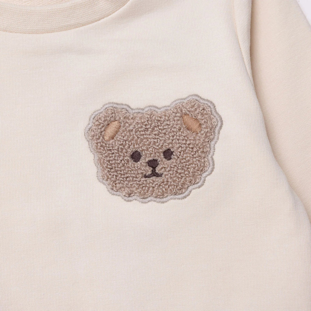 HelloBaby Newborn Sweatshirt-Footless Bottom - Beige