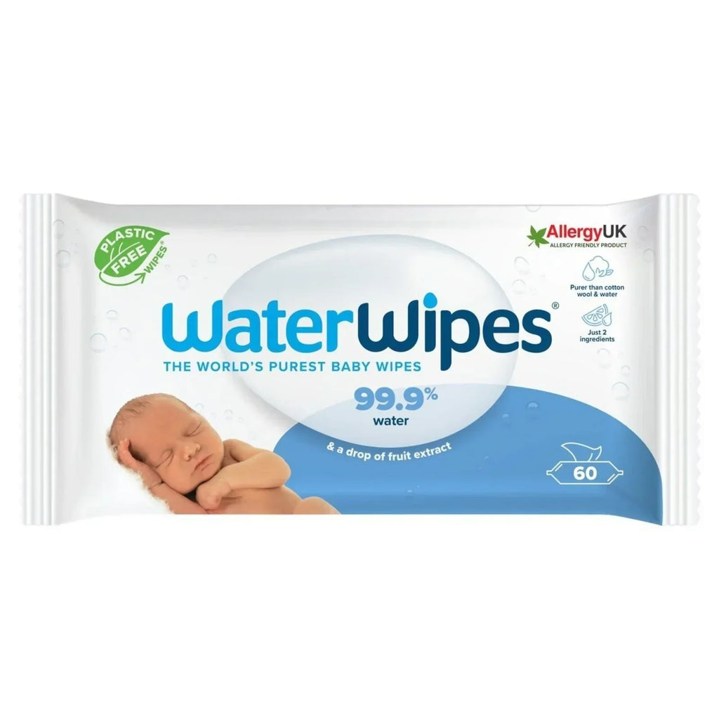 WaterWipes Sensitive Baby Wipes 6x60 pcs - Bobobiy