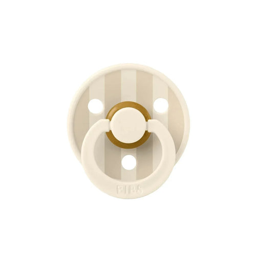 BIBS Pin Latex Soothers 6+ months Pack of 2 - Ivory & Vanilla - Bobobiy