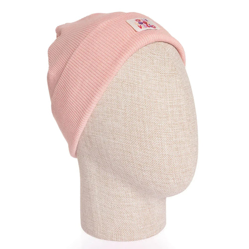 Fonem Baby Girl Beanie - Salmon - Bobobiy