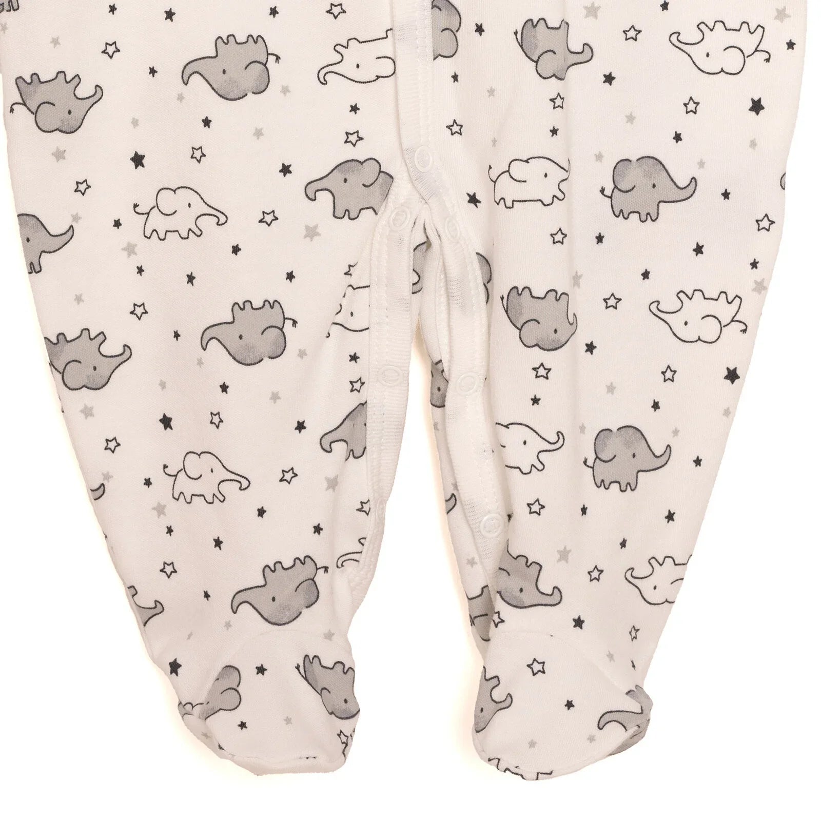 HelloBaby Newborn Unisex Baby Footed Jumpsuit - Body -Hat - Ecru