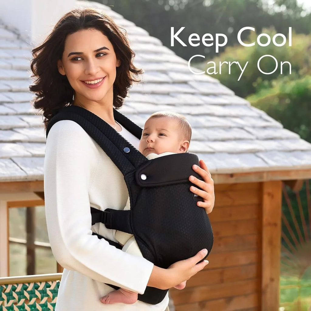 Momcozy Baby Carrier Newborn to Toddler Air Mesh - Black