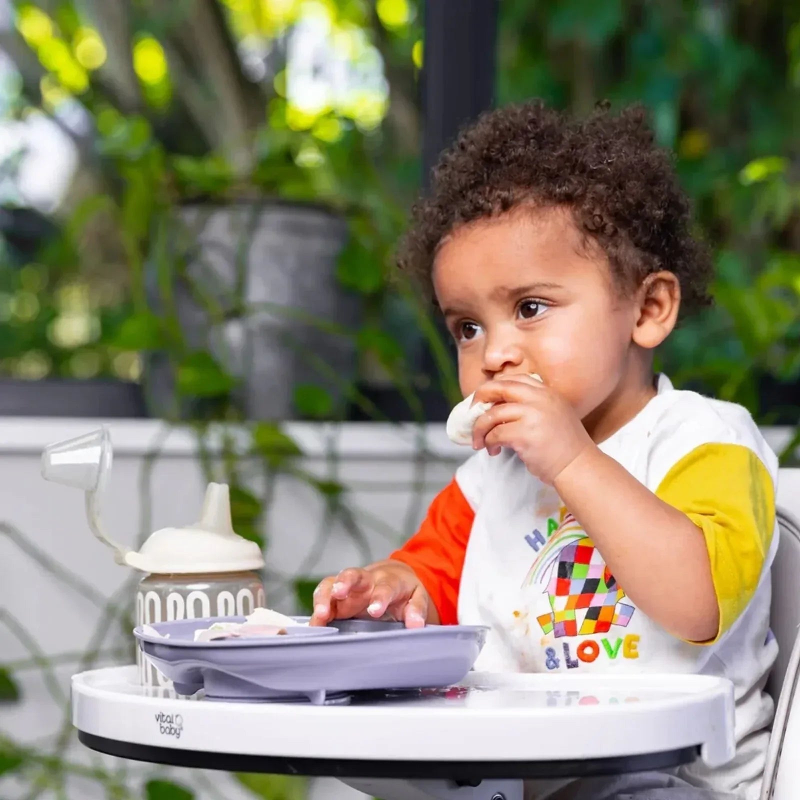 Vital Baby Nourish Power Suction Plate - Natural Berry - Bobobiy