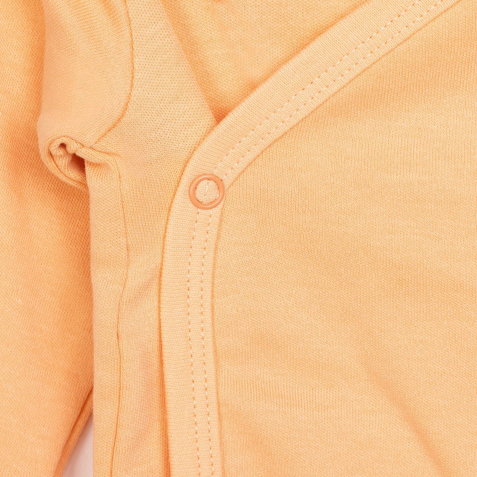 HelloBaby Newborn Organic Wrapover Top-Hat - Orange