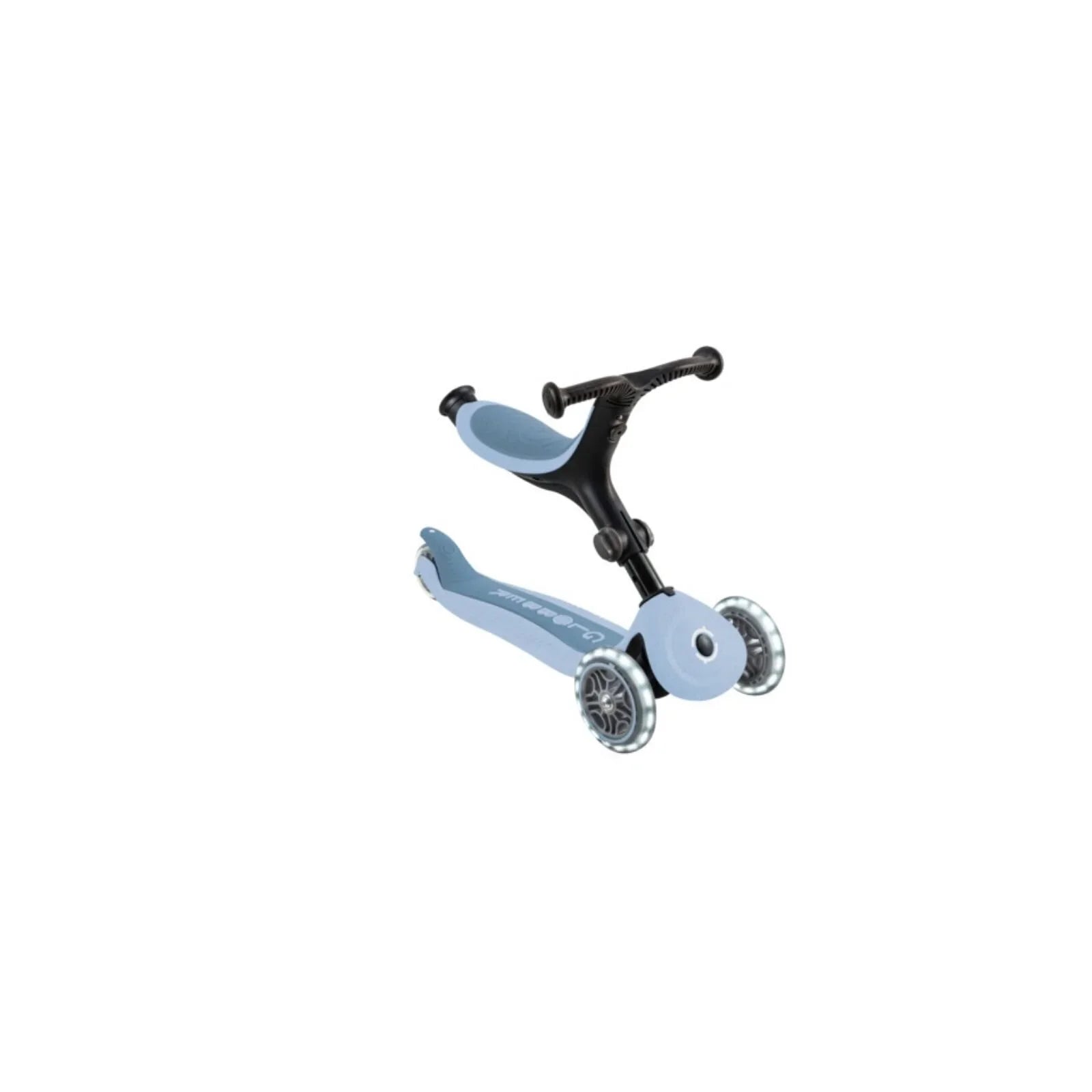 Globber Go Up Active Lights Eco Scooter - Blueberry