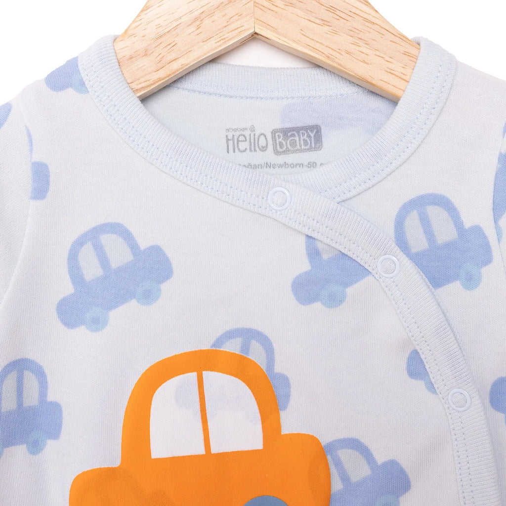 HelloBaby  Newborn Baby Boy  Footed Bottom - Blue