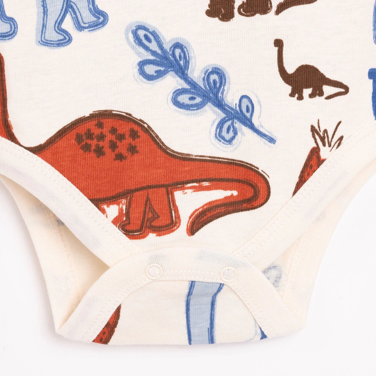 HelloBaby Boy 2-Pack Long Sleeve Bodysuit - Beige