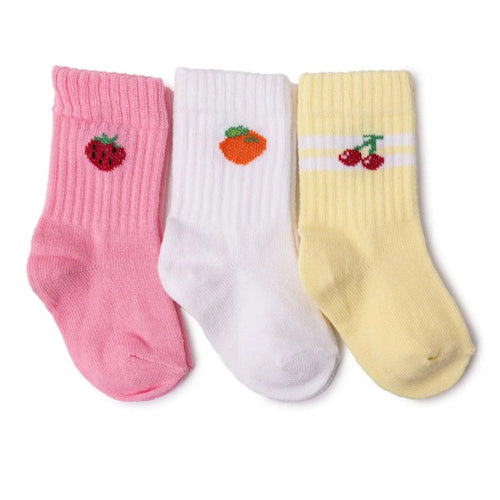 HelloBaby Girls 3-Pack Baby Socks Striped None - Pink