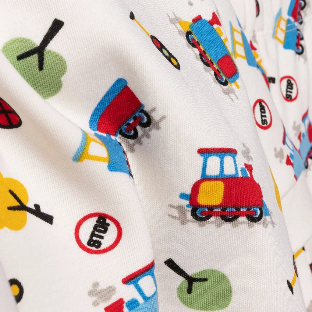 HelloBaby Christmas Baby Boy Long Sleeve Pyjamas Set - Ecru - Bobobiy