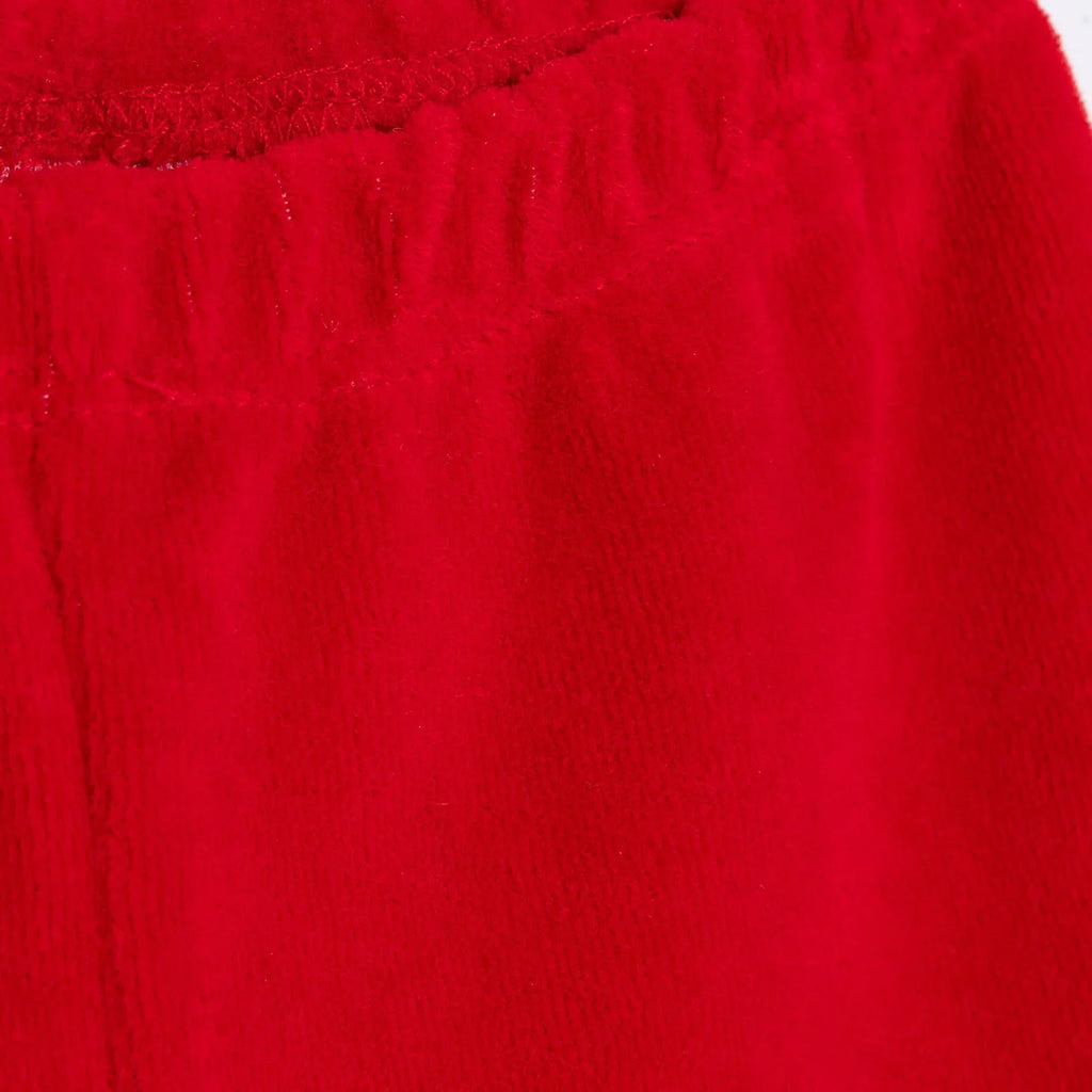 HelloBaby Newborn Velvet Footed Bottom - Red