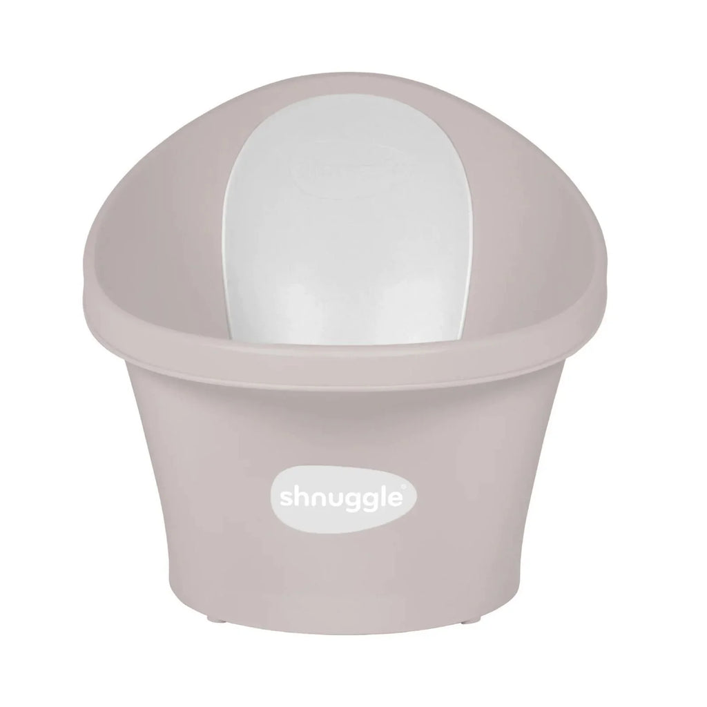 Shnuggle Newborn Baby Bath with Plug - Taupe