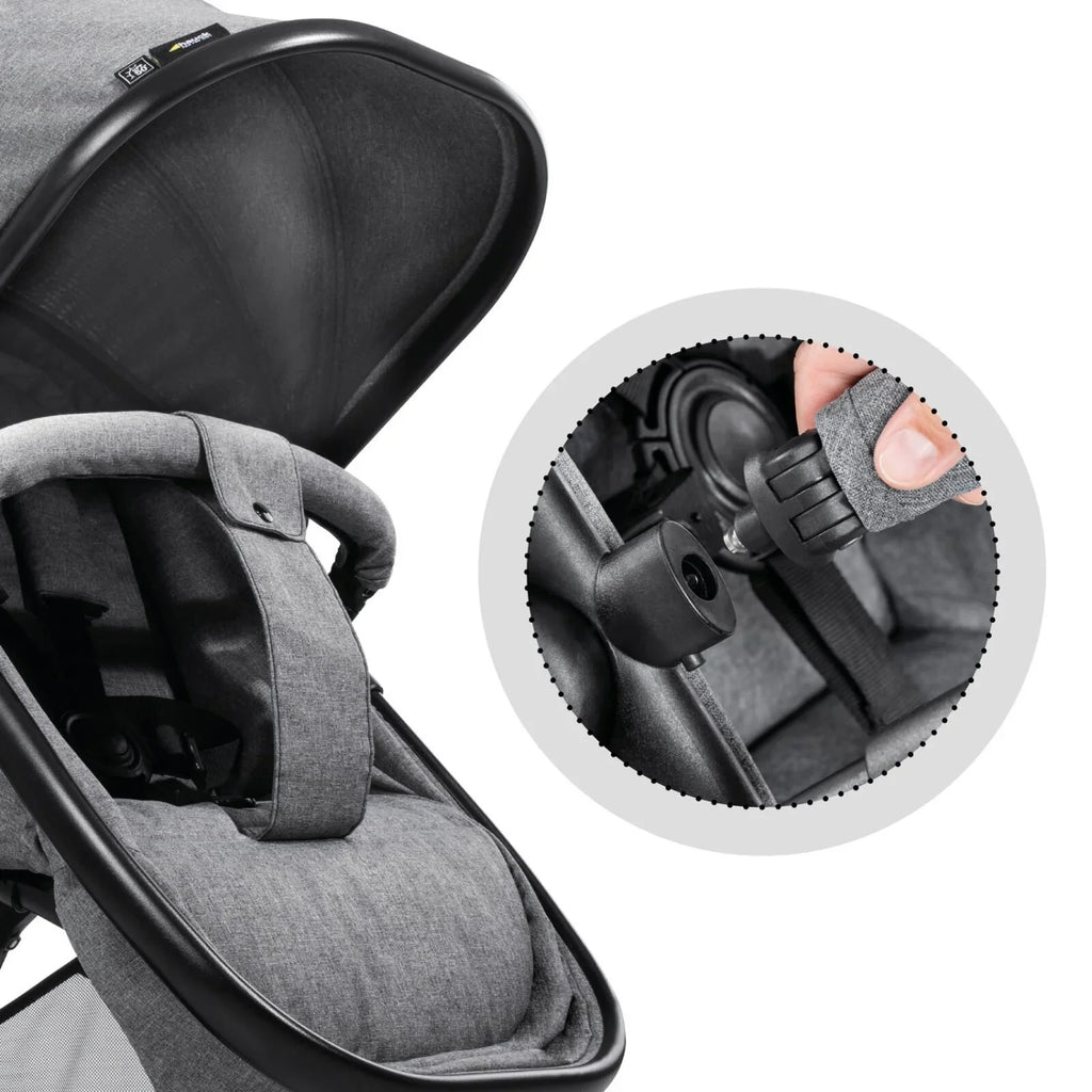 Hauck Atlantic Twin Double Stroller - Grey