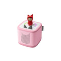 Pink Toniebox 2 audio player with red Creative Tonie character on top