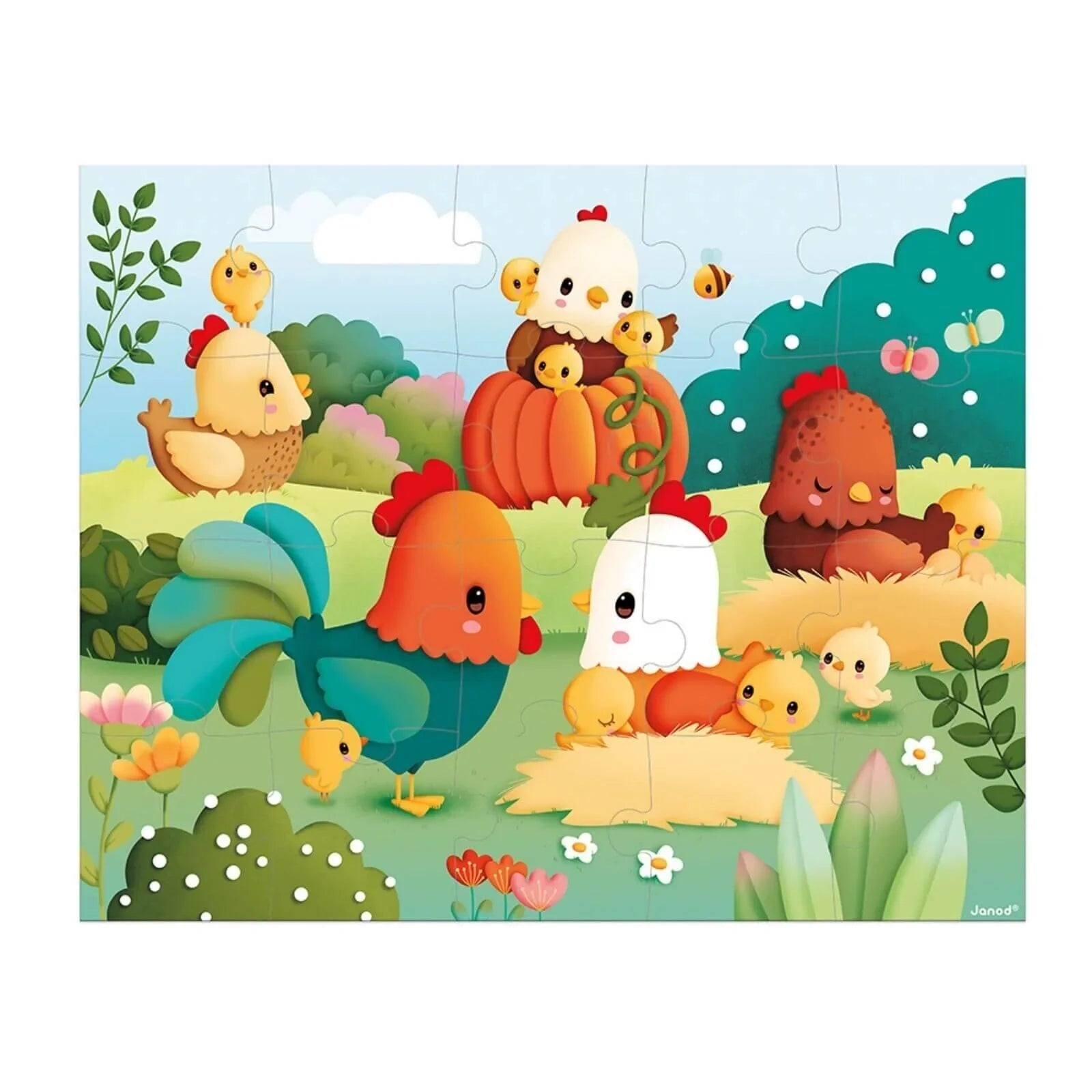 Janod Puzzle Welcome to the Farmyard 20 pcs