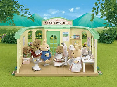 Sylvanian Families Country Dentist Set Toy Playset for Ages 3 and Up