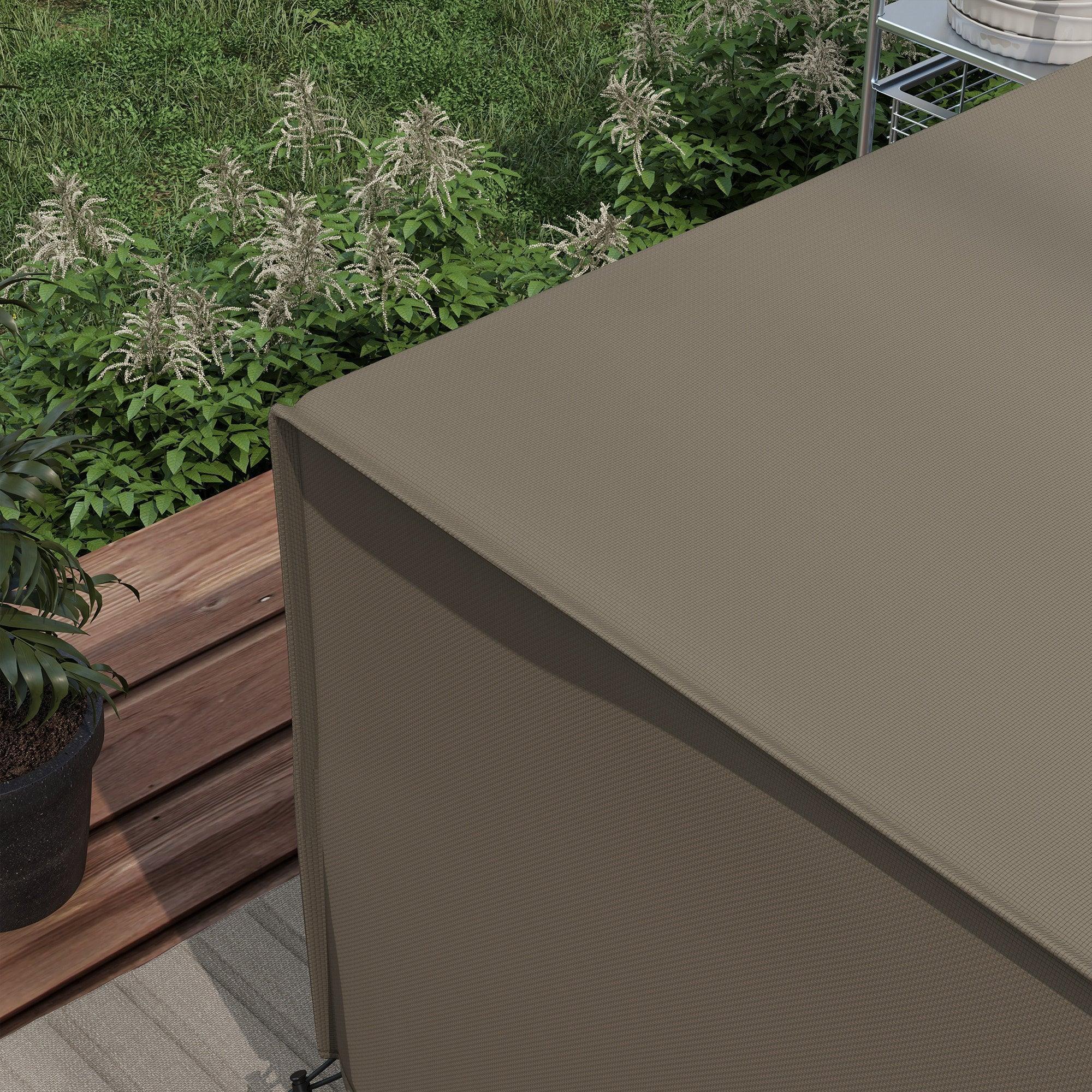 Large Square Patio Garden Furniture Set Cover 600D Oxford Waterproof, 230 x 230 x 70cm, Grey - Bobobiy
