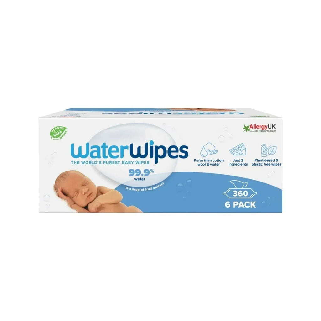 WaterWipes Sensitive Baby Wipes 6x60 pcs - Bobobiy