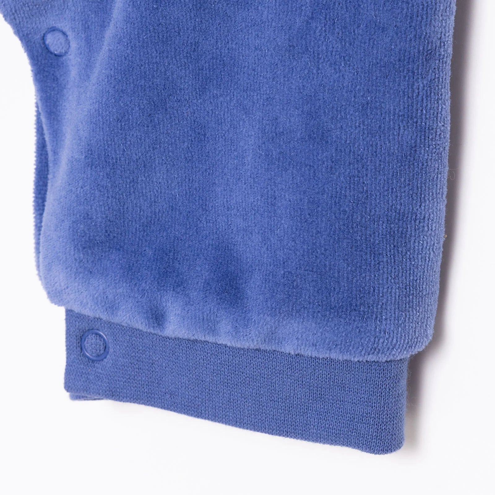 HelloBaby Newborn Velvet Footless Jumpsuit - Indigo