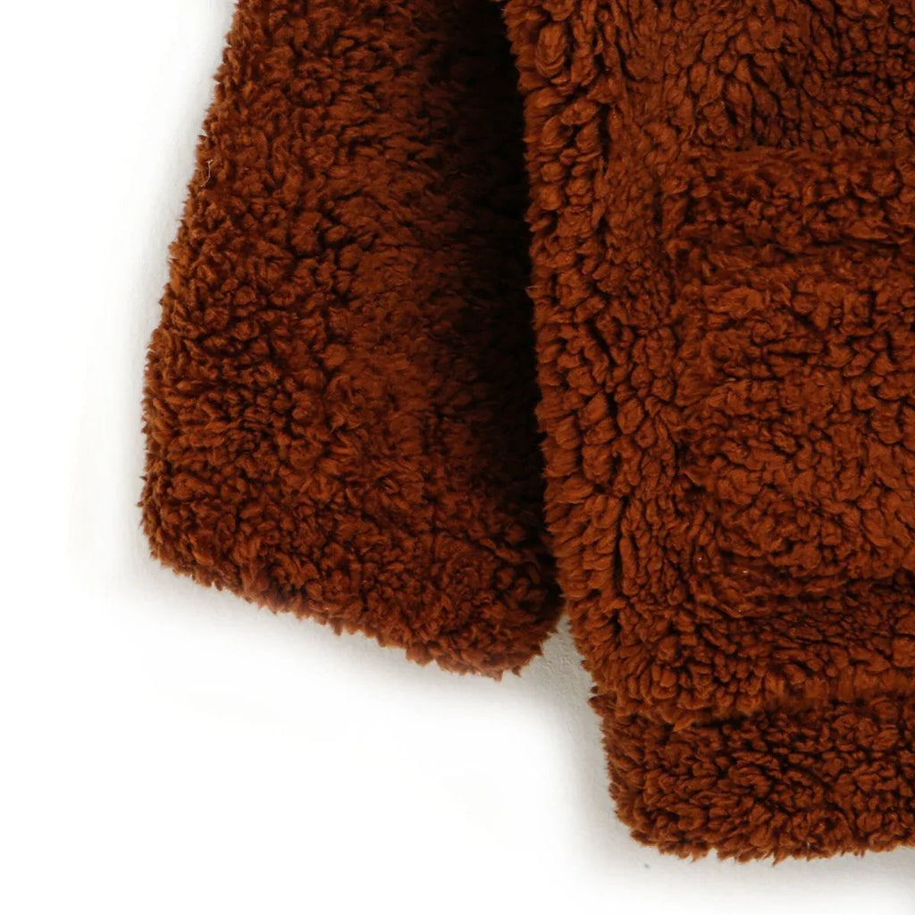 Tuffy Welsoft Plush Jacket - Brown - Bobobiy