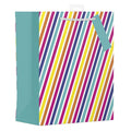 Large Gift Bag with Rainbow Stripes Design (W265 x H330 x D140 mm)