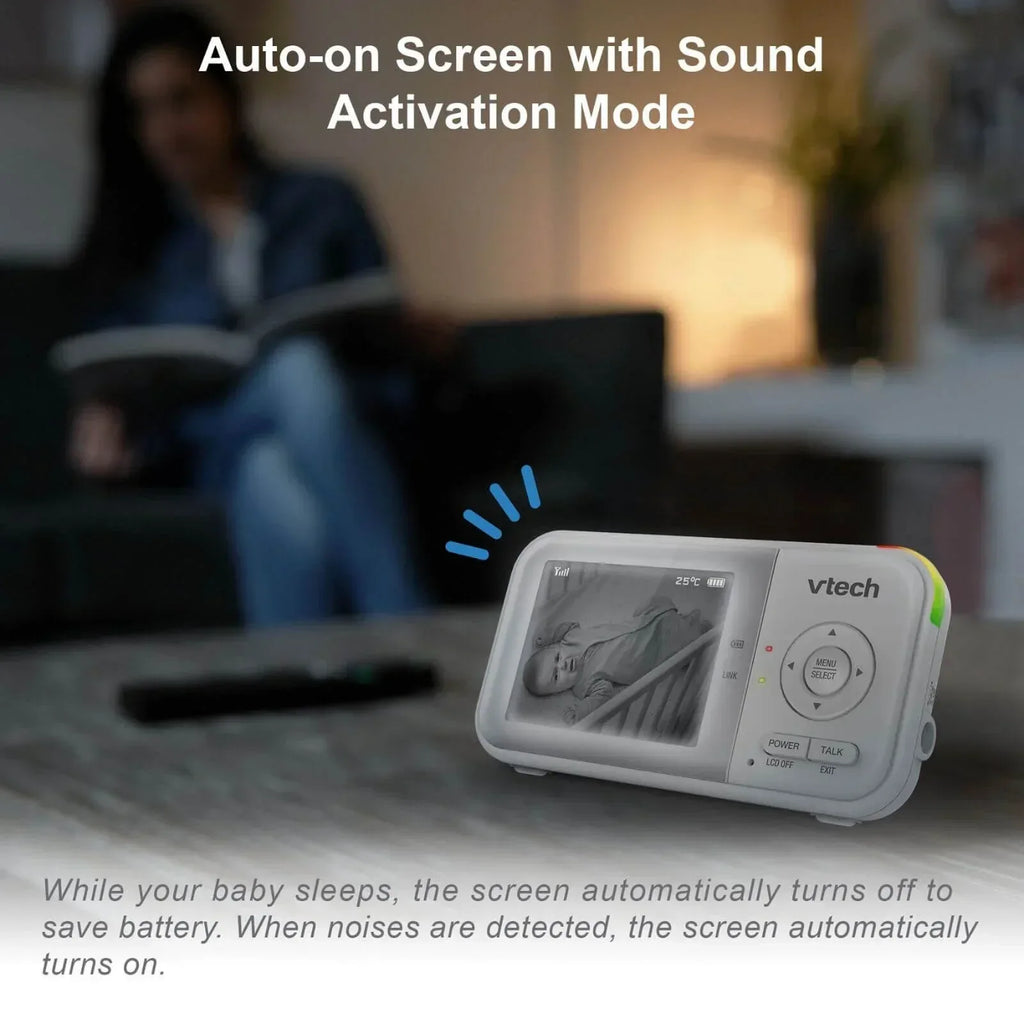VTech - VM3263 2.8" Pan & Tilt Video Monitor with Night Light - Bobobiy