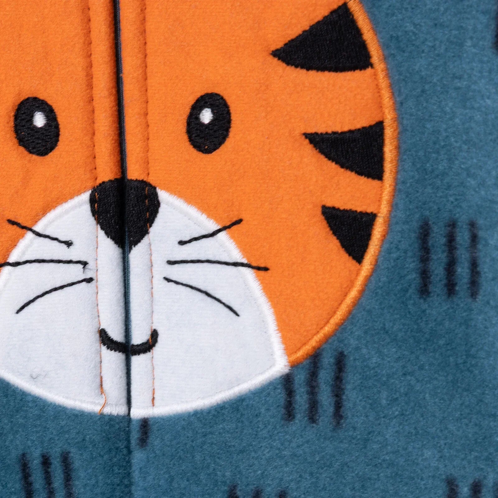 HelloBaby Newborn Polar Footed Jumpsuit - Petrol Printed