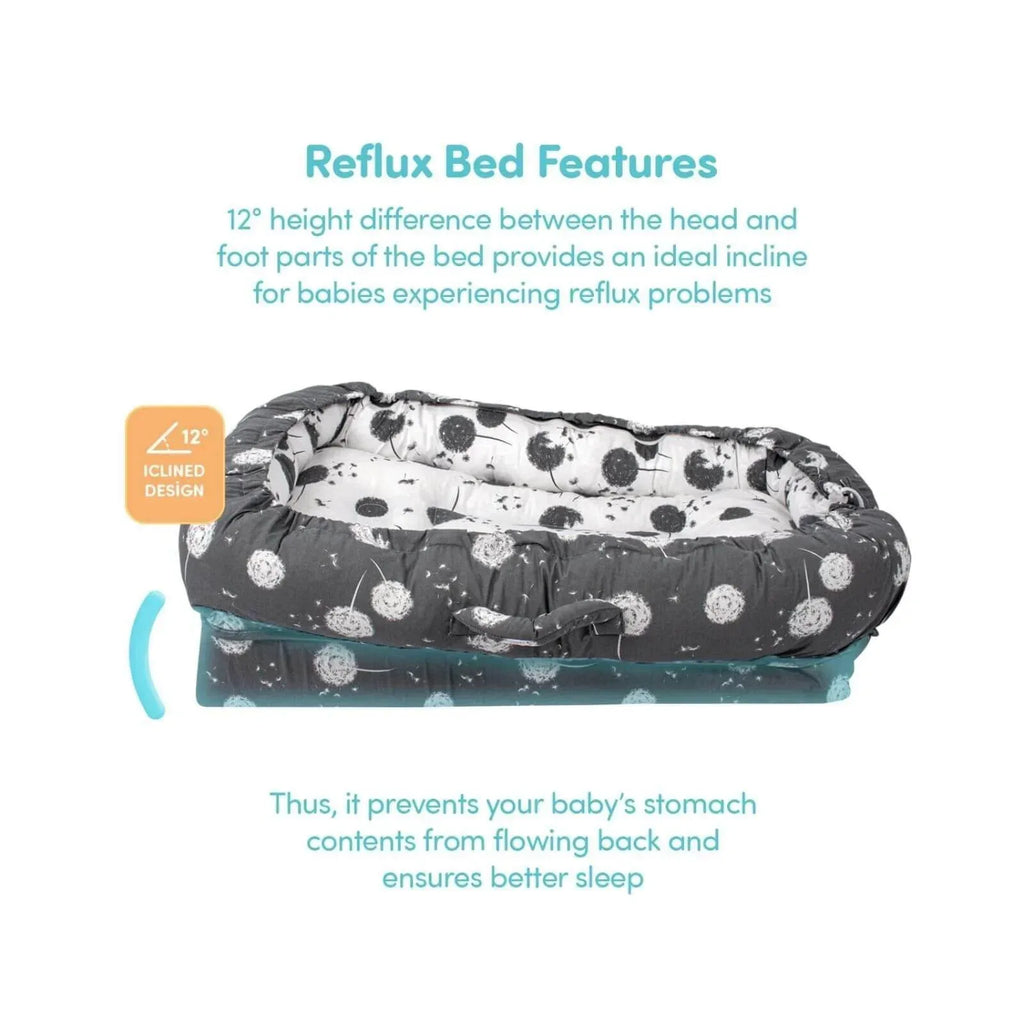 baby plus Mother Side Baby Reflux Bed - Dandelion - Bobobiy