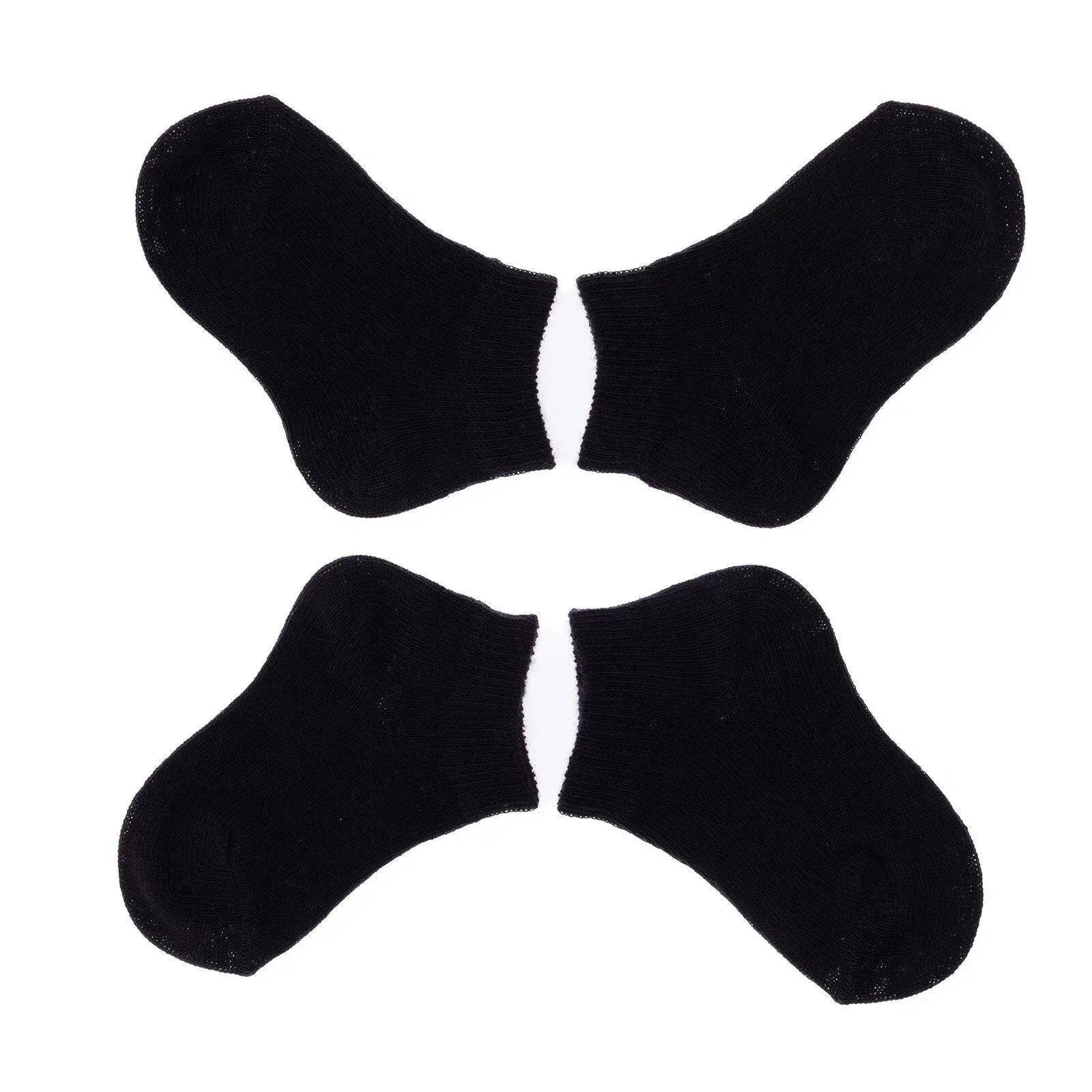 HelloBaby Boy Baby Socks 3 Pack - Black - Bobobiy