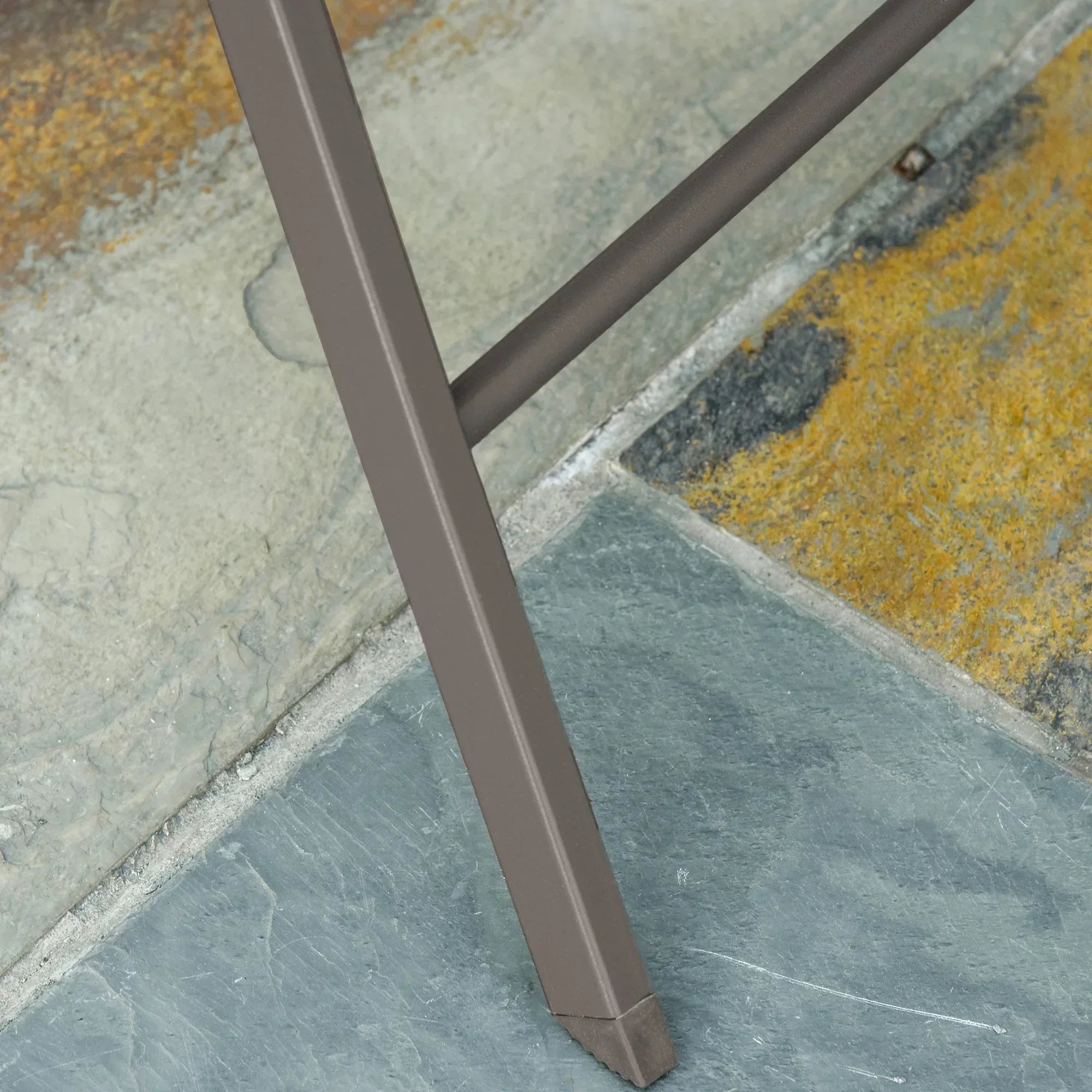 3 Piece Foldable Garden Bistro Set Patio Furniture Set with Table and 2 Chairs for Conservatory Balcony Terrace, Grey - Bobobiy