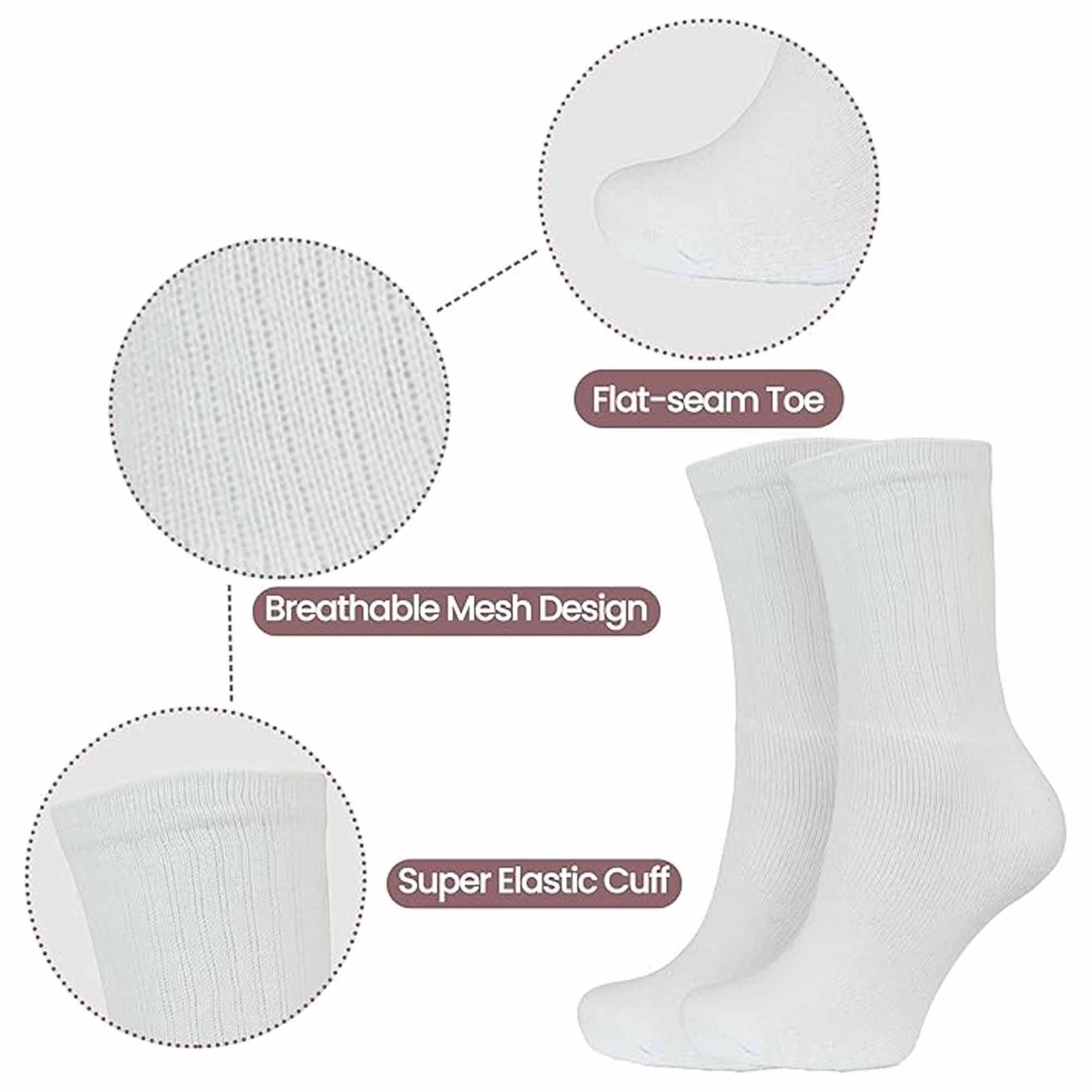 10-pairs-kids-athletic-sport-socks-cushioned-breathable-durable-for-running-hiking-football-boys-girls-anti-blister-moisture-wicking-by-sock-stack-socks-1177921909 - Bobobiy