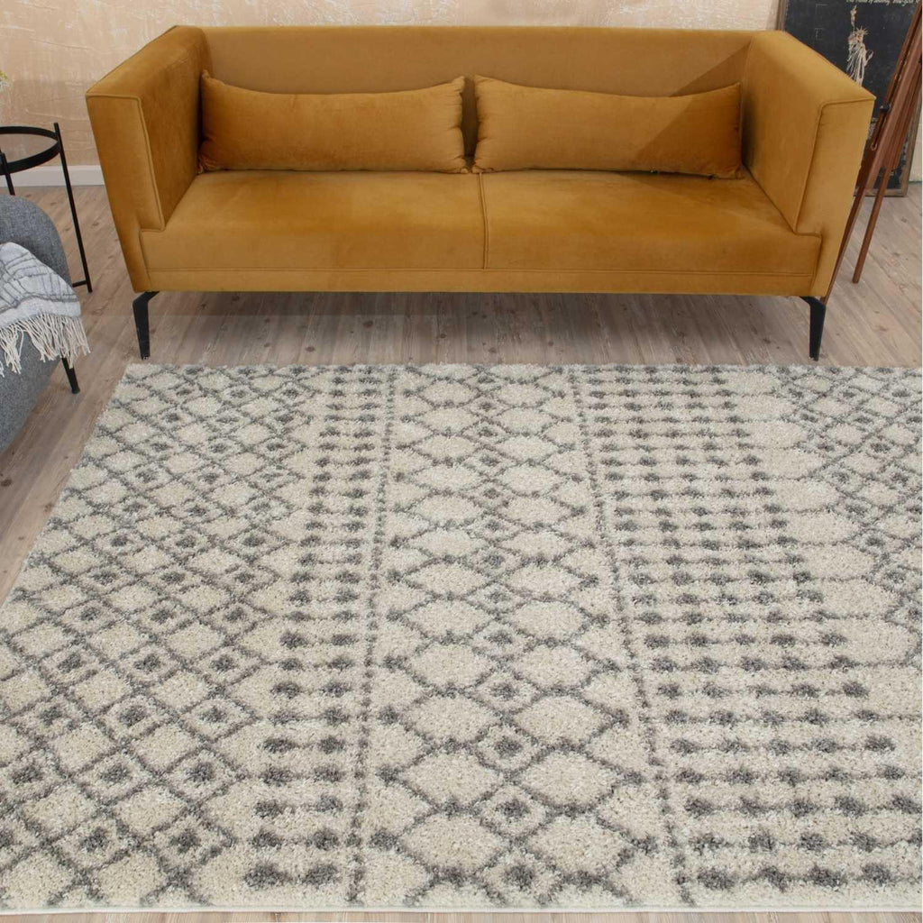 1000MoroccanIvoryGreyShaggyRug-10 - Bobobiy