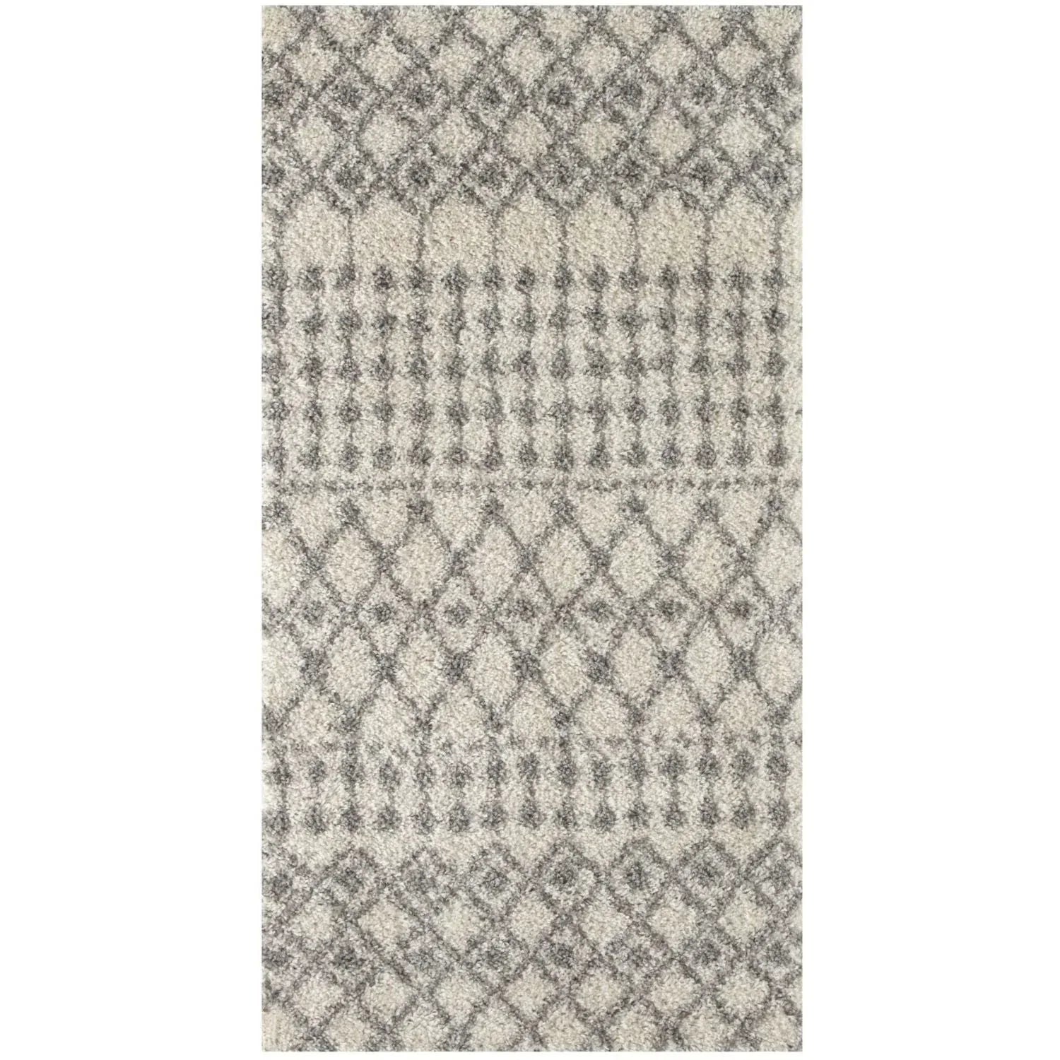 1000MoroccanIvoryGreyShaggyRug-2 - Bobobiy