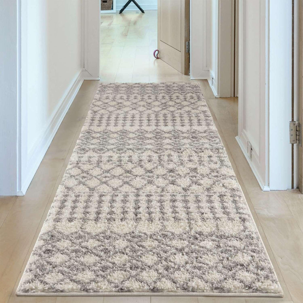 1000MoroccanIvoryGreyShaggyRug-22 - Bobobiy