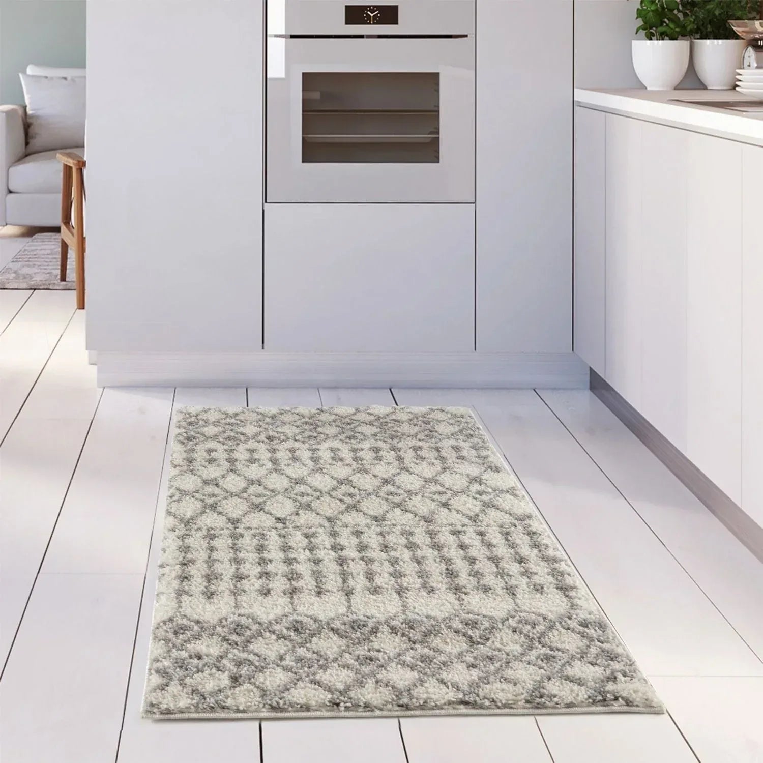 1000MoroccanIvoryGreyShaggyRug-26 - Bobobiy