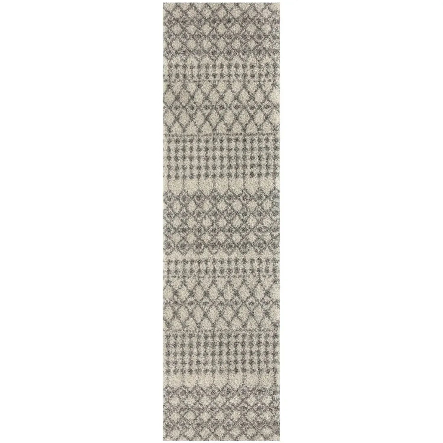 1000MoroccanIvoryGreyShaggyRug-4 - Bobobiy