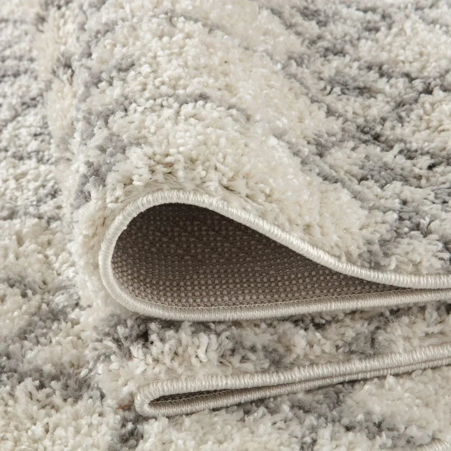 1000MoroccanIvoryGreyShaggyRug-6 - Bobobiy