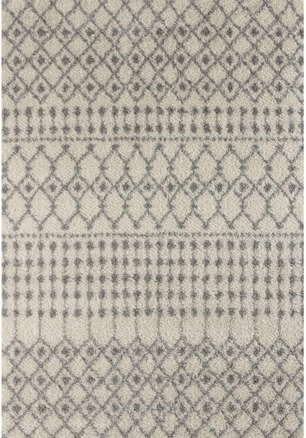 1000MoroccanIvoryGreyShaggyRug - Bobobiy
