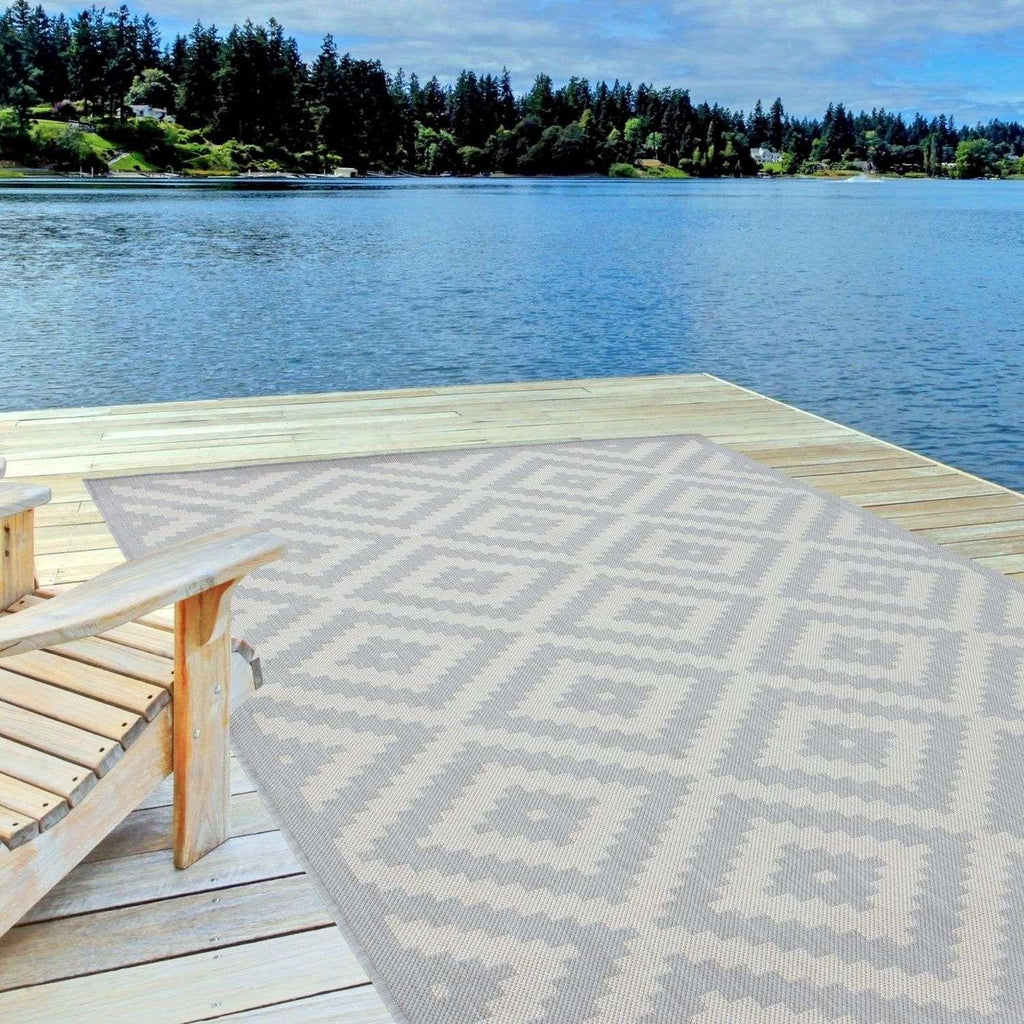 100EcologyOutdoorRugGrey-7 - Bobobiy