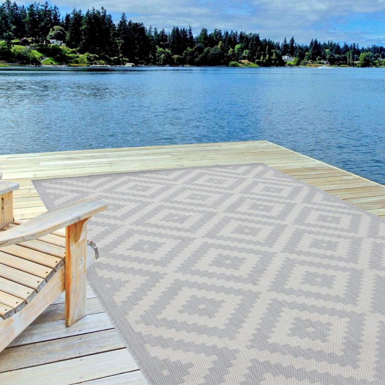 100EcologyOutdoorRugGrey-7 - Bobobiy